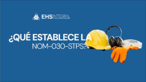 ¿Qué establece la NOM-030-STPS?
