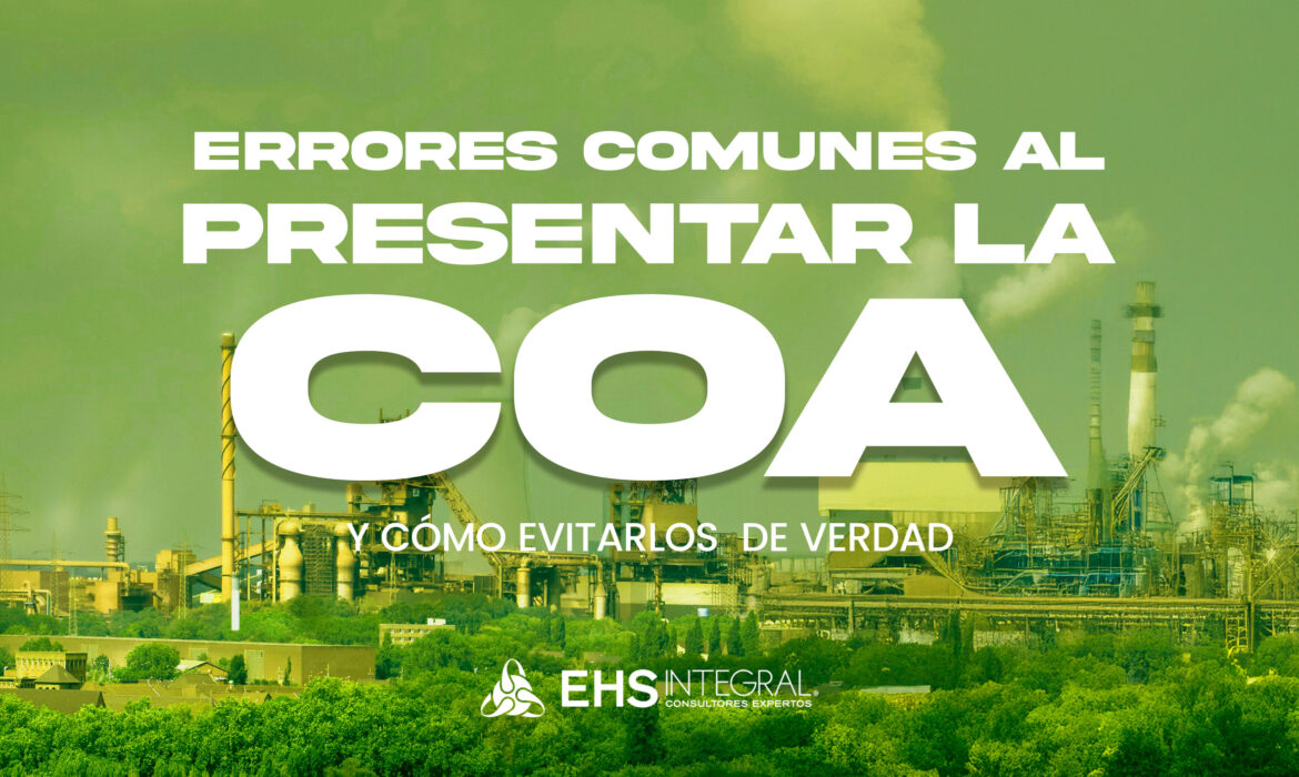errores comunes al presentar la COA