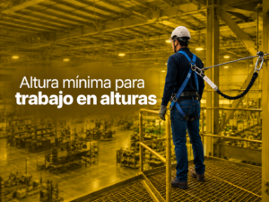 Altura mínima para trabajo en alturas: NOM-009-STPS-2011
